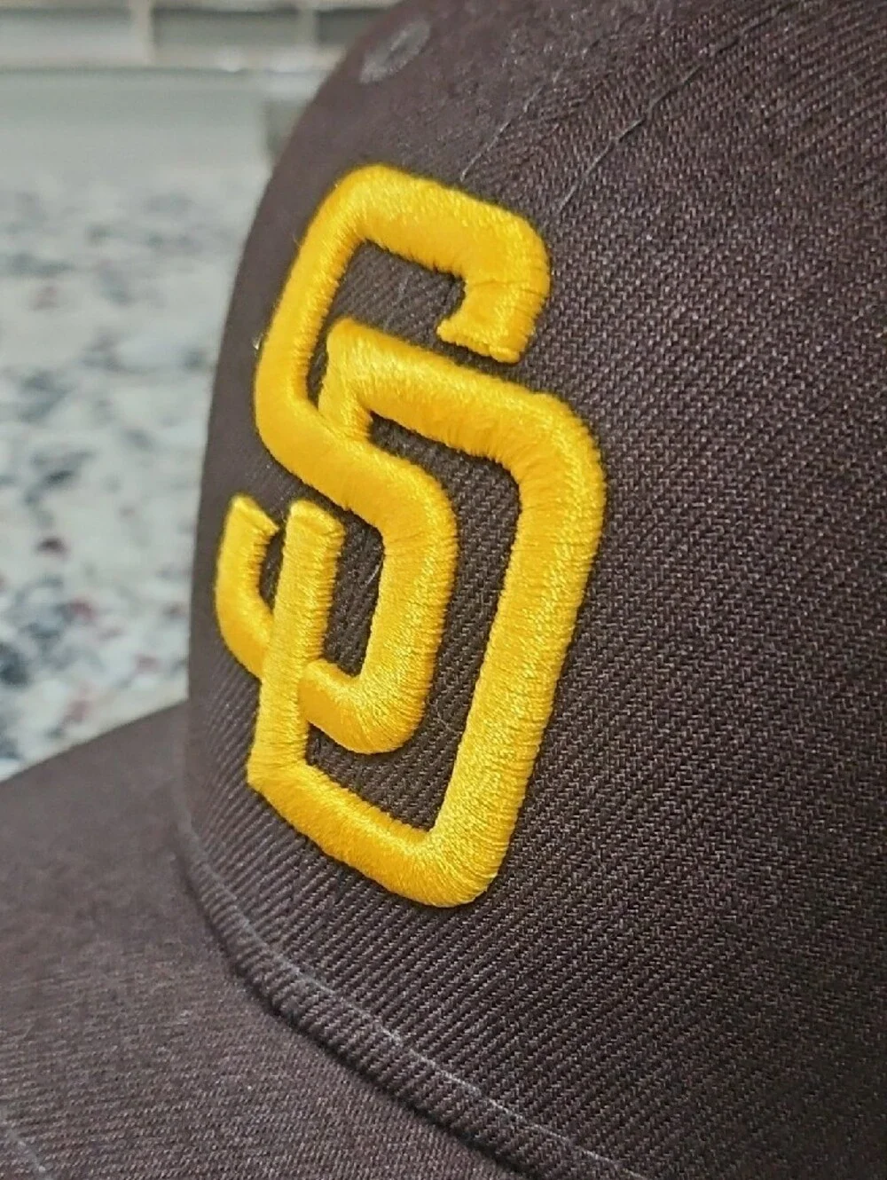 New Era Brown and Yellow San Diego Padres Fitted Hat